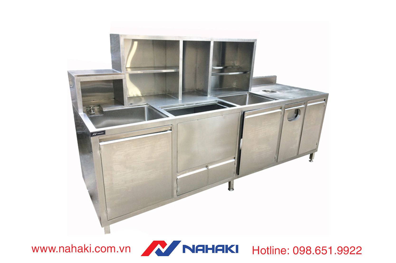 Quầy bar inox 1.8m