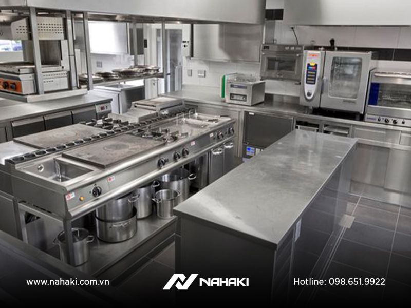 Bếp ga công nghiệp đôi NAHAKI lắp đặt tại Nhà hàng thế giới hải sản Sầm Sơn, Thanh Hóa