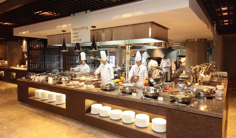 Bếp từ đơn 5KW cũng được ưu tiên lựa chọn tại các quầy buffet và bếp mở