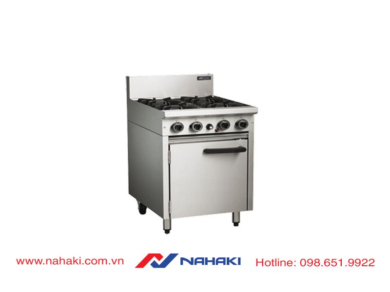 Bếp Âu 4 họng có lò nướng NAHAKI