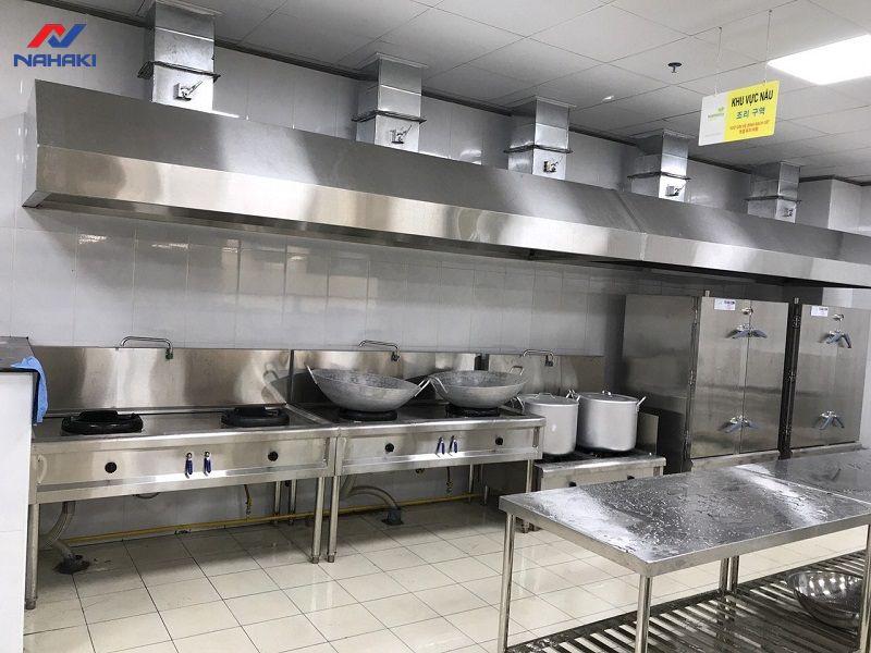 Khu thiết bị bếp inoxcông nghiệp