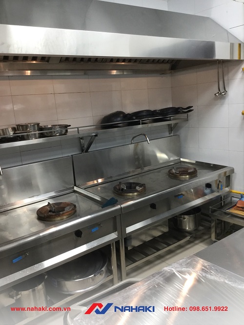 Bếp Á công nghiệp NAHAKI được lắp đặt tại khách sạn Moon Hotel (Hạ Long)