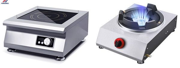 so-sanh-bep-tu-cong-nghiep-va-bep-gas-cong-nghiep