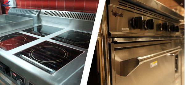 so-sanh-bep-tu-cong-nghiep-va-bep-gas-cong-nghiep