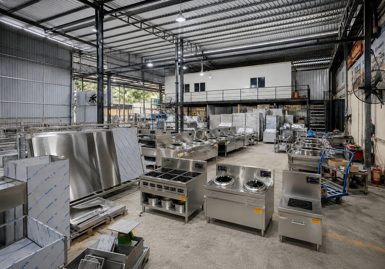 Bếp từ công nghiệp sản xuất tại xưởng