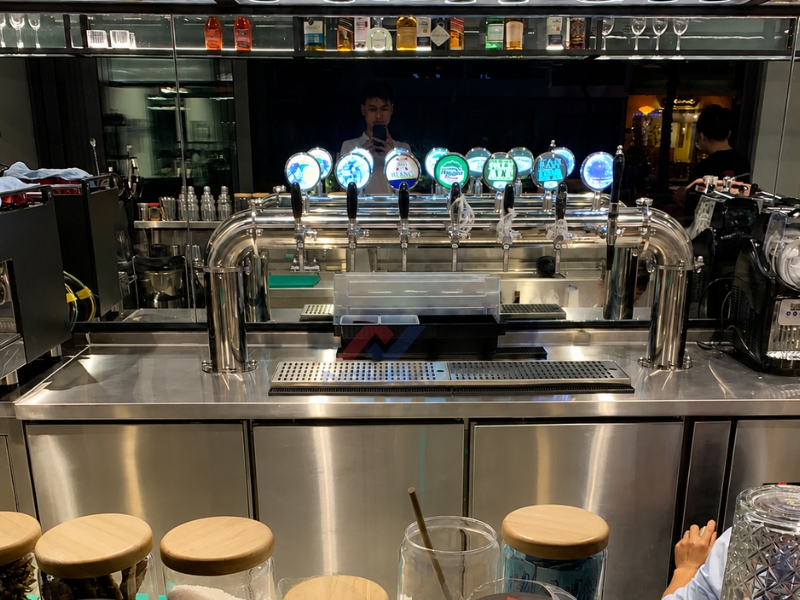 Tủ rót bia tươi quán bar hiện đại