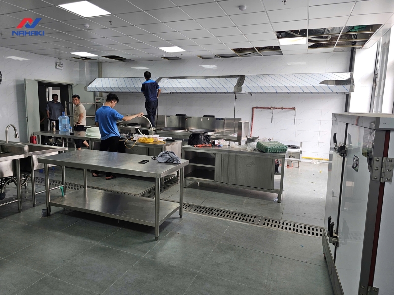 Thiết Kế Bếp Công Nghiệp Nhà Máy Makiora Hiệu Quả
