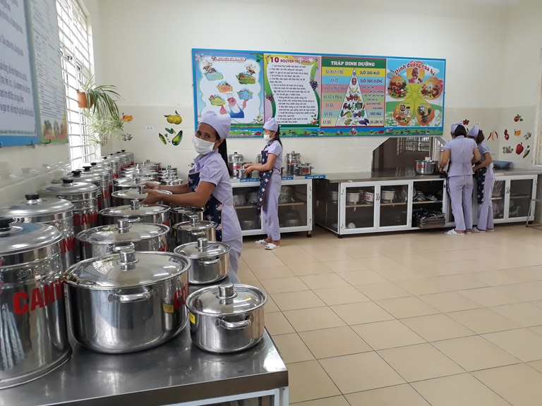 Quy trình bếp 1 chiều trong các cơ sở giáo dục mầm non