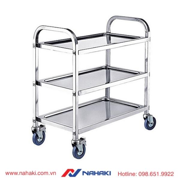 Xe đẩy inox 3 tầng Xe đẩy inox 3 tầng